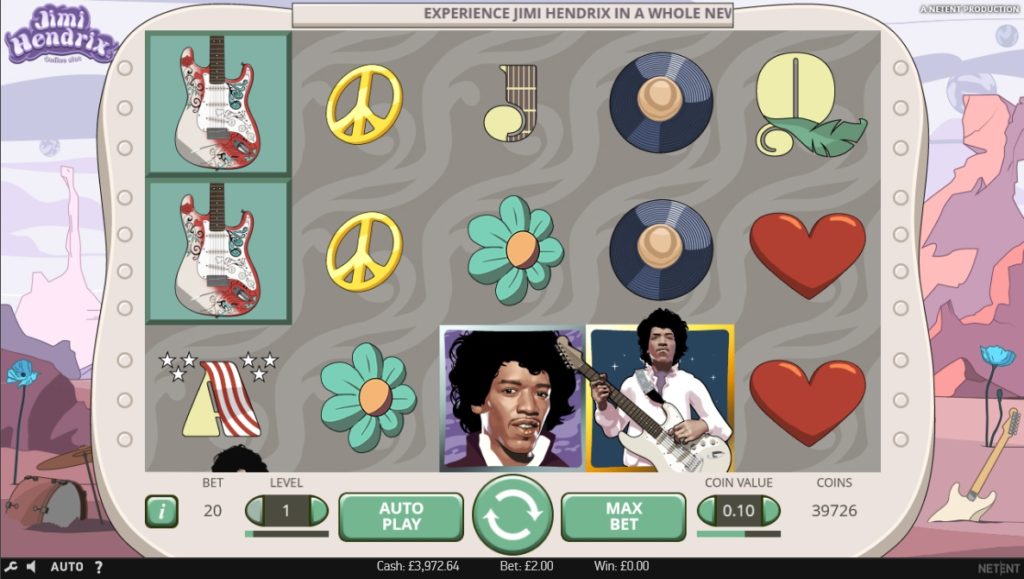Игровой автомат «Jimi Hendrix» (Джими Хендрикс) в Vulcan club