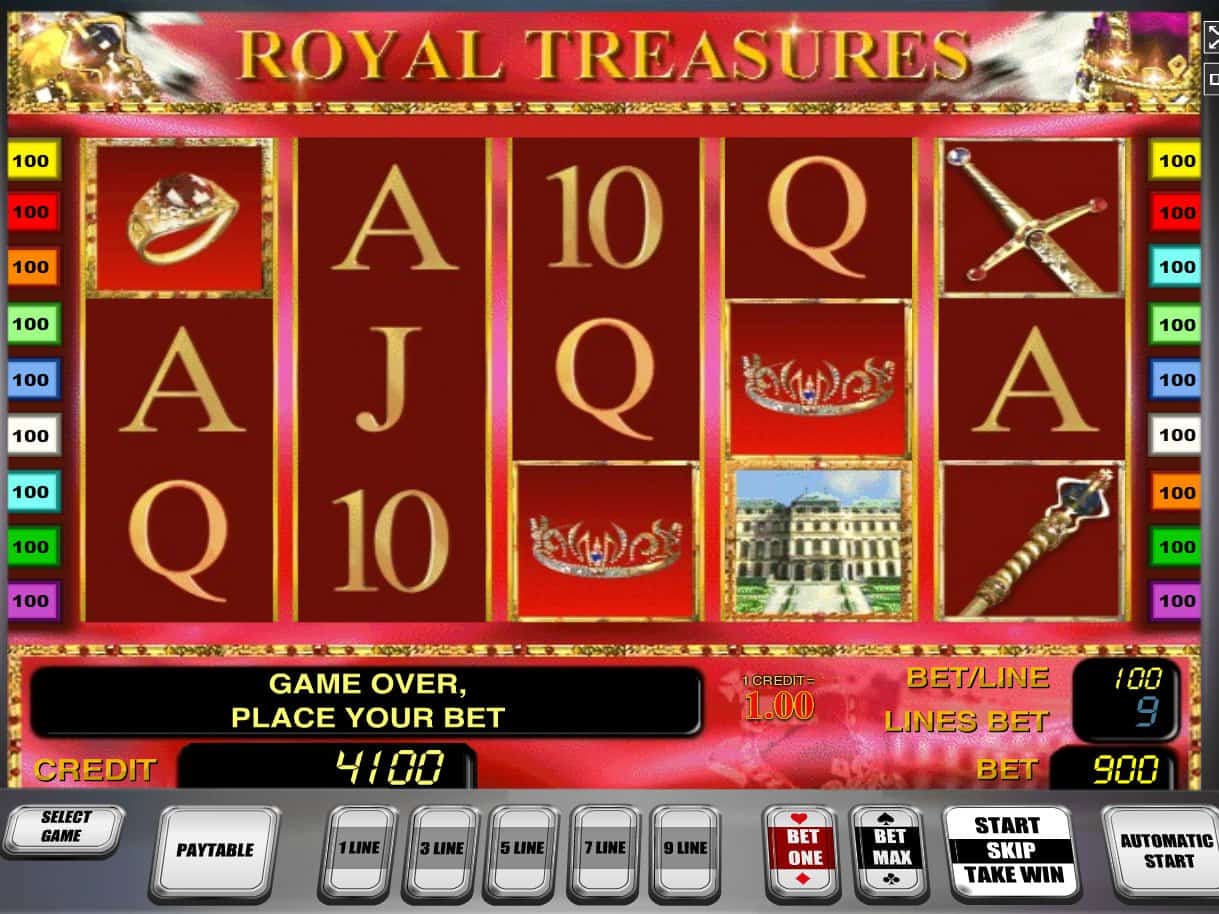 Игровой автомат «Royal Treasures» в казино Спин Сити